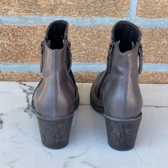 AGL Ella Block Heel Bootie Pewter gray 38.5/8.5 - Picture 3 of 12